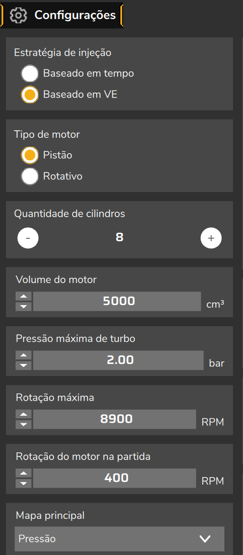 Estratégia de injeção em Baseado em VE.